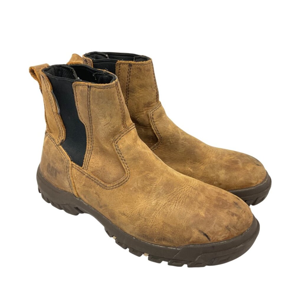 Caterpillar Women's Abbey Steel Toe Slip-On Work Boots P310912 Butterscotch 7.5M